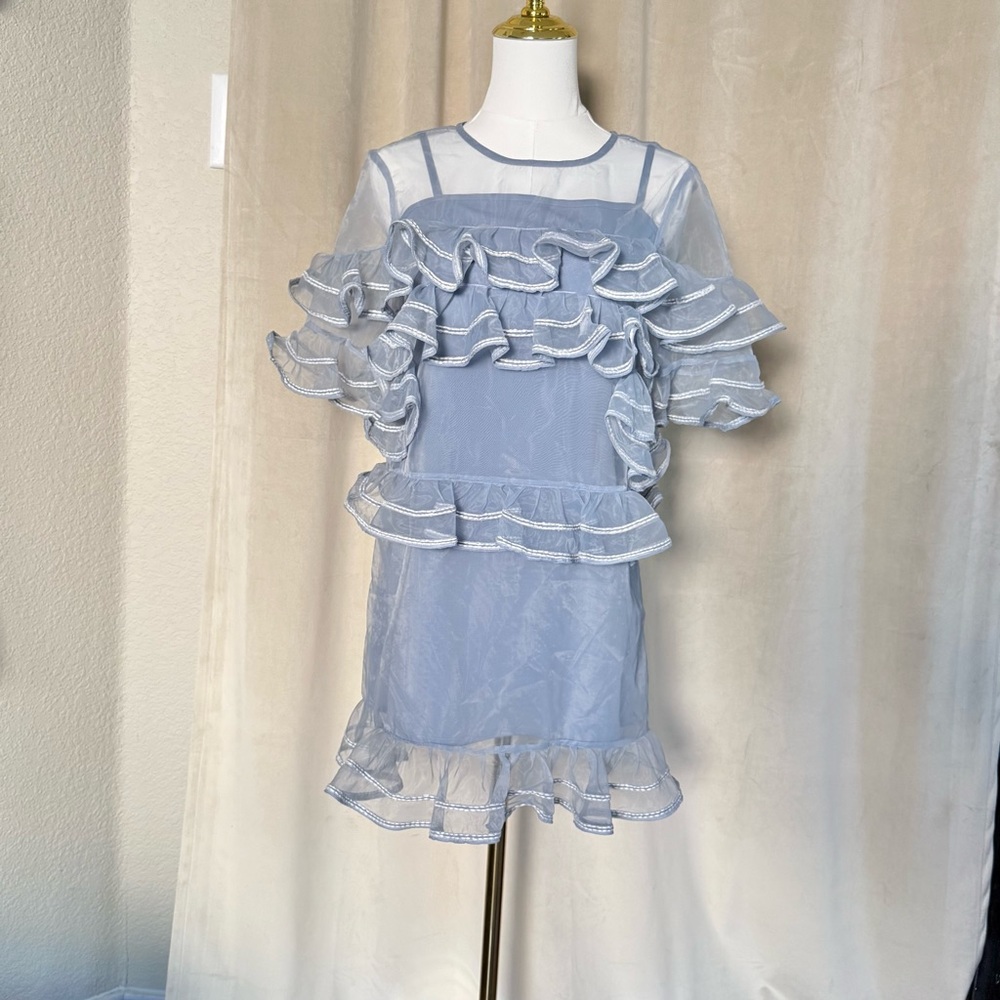 REVOLVE Wyatt Dress in Vintage Blue
TULAROSA
Color: Vintage Blue - Picture 4 of 8